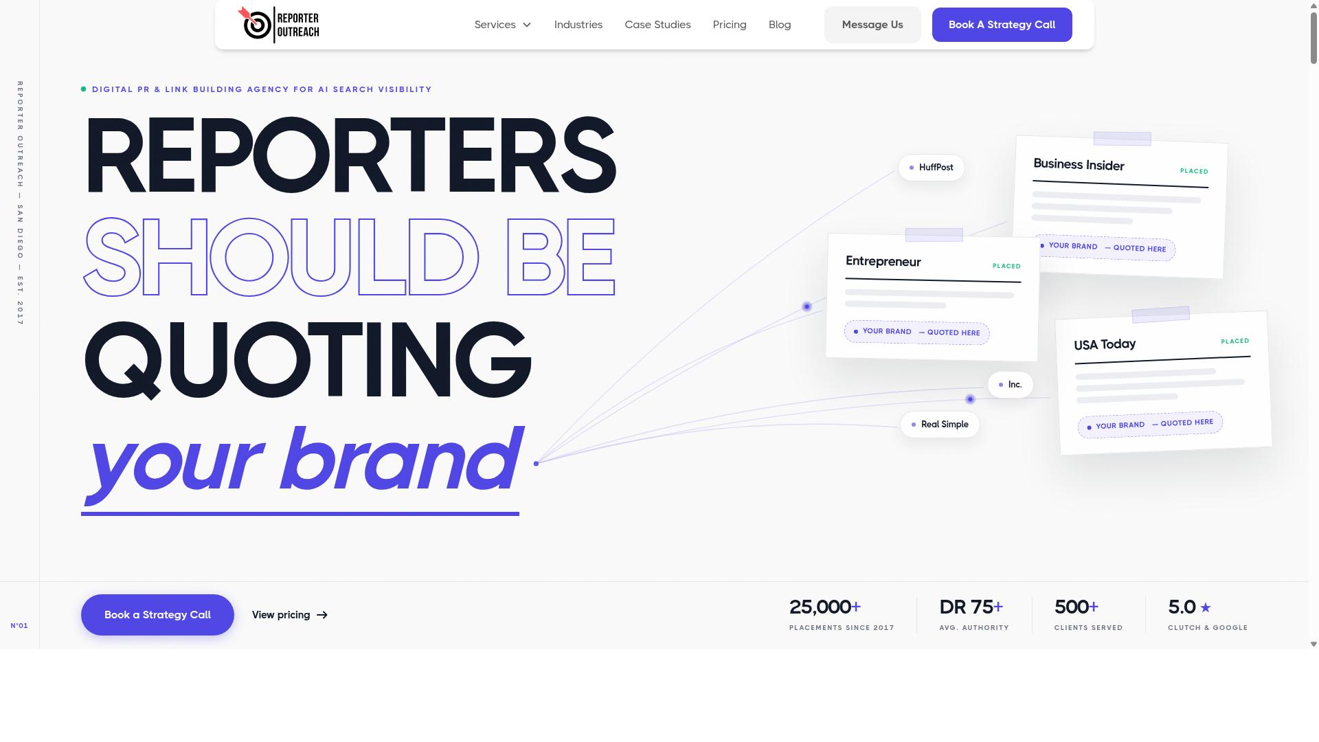 WhitePress for Niche Edit Link Insertions website